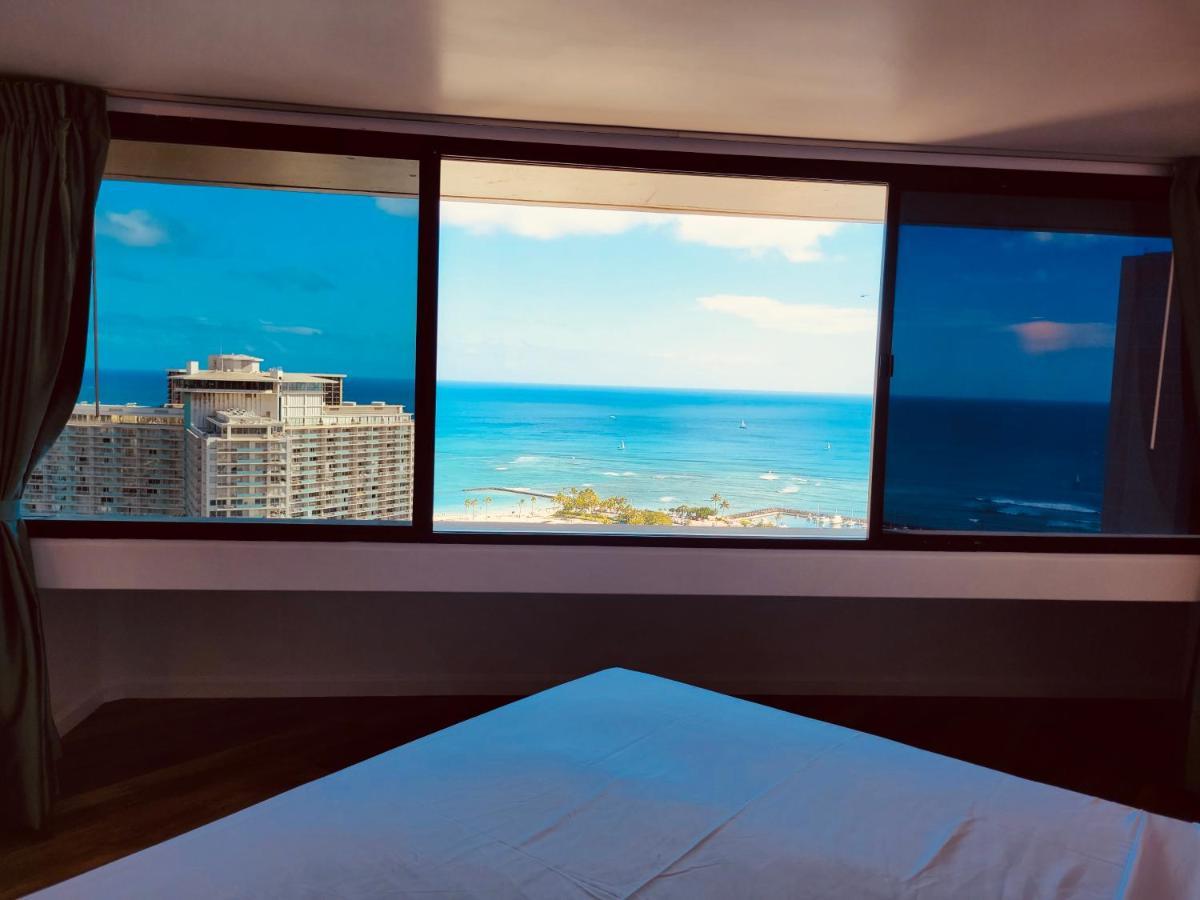 檀香山Waikiki High-Rise Sea View Free Parking公寓式酒店 外观 照片